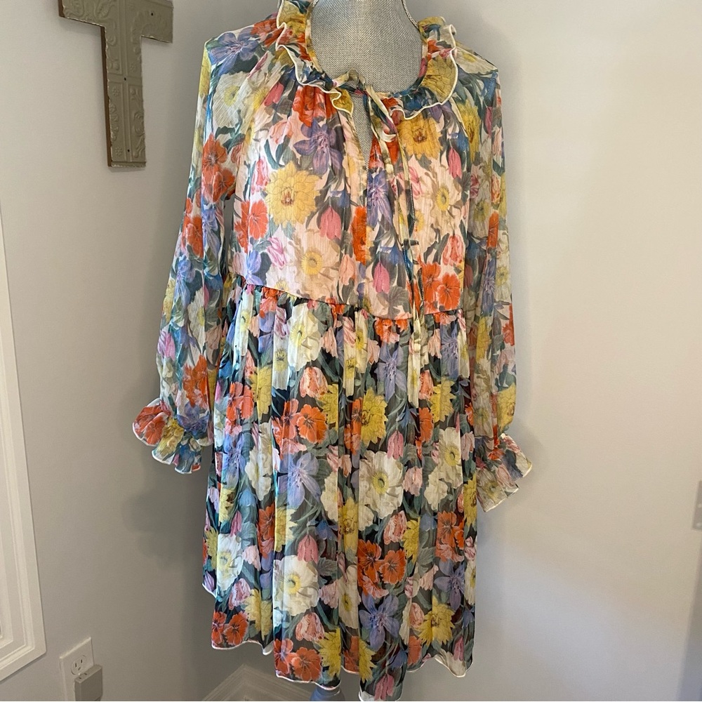 Aakaa floral mini dress